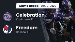 Recap: Celebration  vs. Freedom  2020