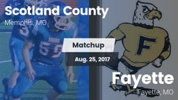 Matchup: Scotland County vs. Fayette  2017