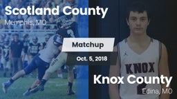 Matchup: Scotland County vs. Knox County  2018
