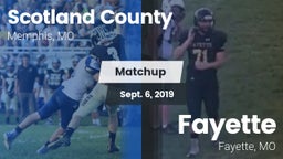 Matchup: Scotland County vs. Fayette  2019