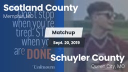 Matchup: Scotland County vs. Schuyler County 2019