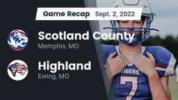 Recap: Scotland County  vs. Highland  2022