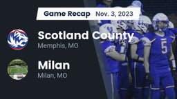 Recap: Scotland County  vs. Milan  2023