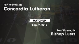 Matchup: Concordia Lutheran vs. Bishop Luers  2016