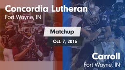 Matchup: Concordia Lutheran vs. Carroll   2016
