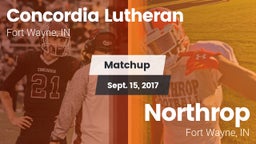 Matchup: Concordia Lutheran vs. Northrop  2017