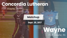 Matchup: Concordia Lutheran vs. Wayne  2017