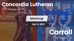 Matchup: Concordia Lutheran vs. Carroll  2017