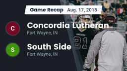 Recap: Concordia Lutheran  vs. South Side  2018