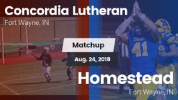 Matchup: Concordia Lutheran vs. Homestead  2018