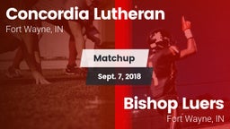 Matchup: Concordia Lutheran vs. Bishop Luers  2018