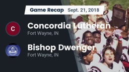 Recap: Concordia Lutheran  vs. Bishop Dwenger  2018