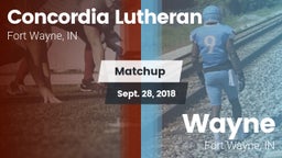 Matchup: Concordia Lutheran vs. Wayne  2018