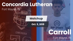 Matchup: Concordia Lutheran vs. Carroll  2018