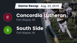 Recap: Concordia Lutheran  vs. South Side  2019