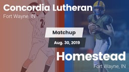 Matchup: Concordia Lutheran vs. Homestead  2019