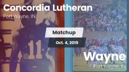 Matchup: Concordia Lutheran vs. Wayne  2019