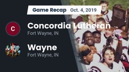 Recap: Concordia Lutheran  vs. Wayne  2019