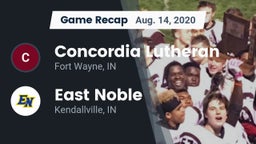 Recap: Concordia Lutheran  vs. East Noble  2020