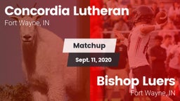 Matchup: Concordia Lutheran vs. Bishop Luers  2020