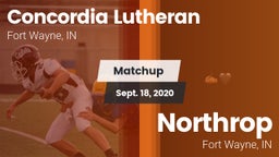 Matchup: Concordia Lutheran vs. Northrop  2020
