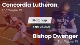 Matchup: Concordia Lutheran vs. Bishop Dwenger  2020