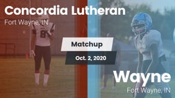 Matchup: Concordia Lutheran vs. Wayne  2020