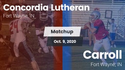 Matchup: Concordia Lutheran vs. Carroll  2020