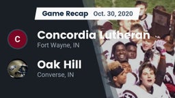Recap: Concordia Lutheran  vs. Oak Hill  2020