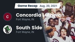 Recap: Concordia Lutheran  vs. South Side  2021