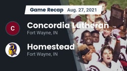 Recap: Concordia Lutheran  vs. Homestead  2021