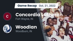 Recap: Concordia Lutheran  vs. Woodlan  2022