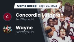 Recap: Concordia Lutheran  vs. Wayne  2023