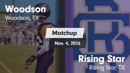 Matchup: Woodson vs. Rising Star  2016