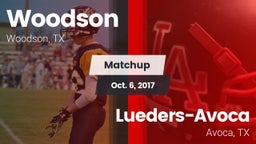 Matchup: Woodson vs. Lueders-Avoca  2017