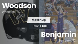 Matchup: Woodson vs. Benjamin  2019