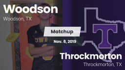 Matchup: Woodson vs. Throckmorton  2019