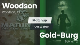 Matchup: Woodson vs. Gold-Burg  2020