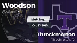 Matchup: Woodson vs. Throckmorton  2020
