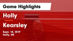Holly  vs Kearsley  Game Highlights - Sept. 18, 2019