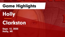 Holly  vs Clarkston  Game Highlights - Sept. 12, 2020