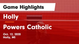 Holly  vs Powers Catholic  Game Highlights - Oct. 12, 2020