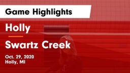 Holly  vs Swartz Creek Game Highlights - Oct. 29, 2020