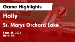 Holly  vs St. Marys Orchard Lake Game Highlights - Sept. 25, 2021
