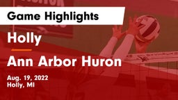 Holly  vs Ann Arbor Huron Game Highlights - Aug. 19, 2022