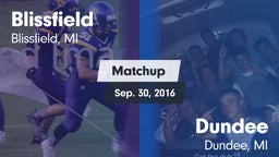 Matchup: Blissfield vs. Dundee  2016