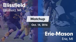 Matchup: Blissfield vs. Erie-Mason  2016