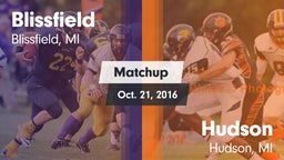 Matchup: Blissfield vs. Hudson  2016