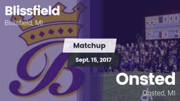Matchup: Blissfield vs. Onsted  2017