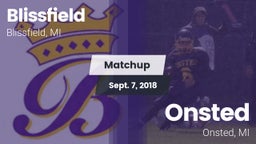 Matchup: Blissfield vs. Onsted  2018